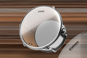 EVANS G1 CLEAR TOM BATTER / RESONANT DRUM HEAD (SIZES 6" TO 20")
