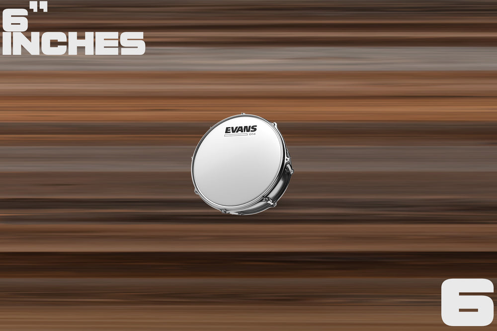 EVANS G14 COATED TOM SNARE DRUM BATTER HEAD SIZES 6