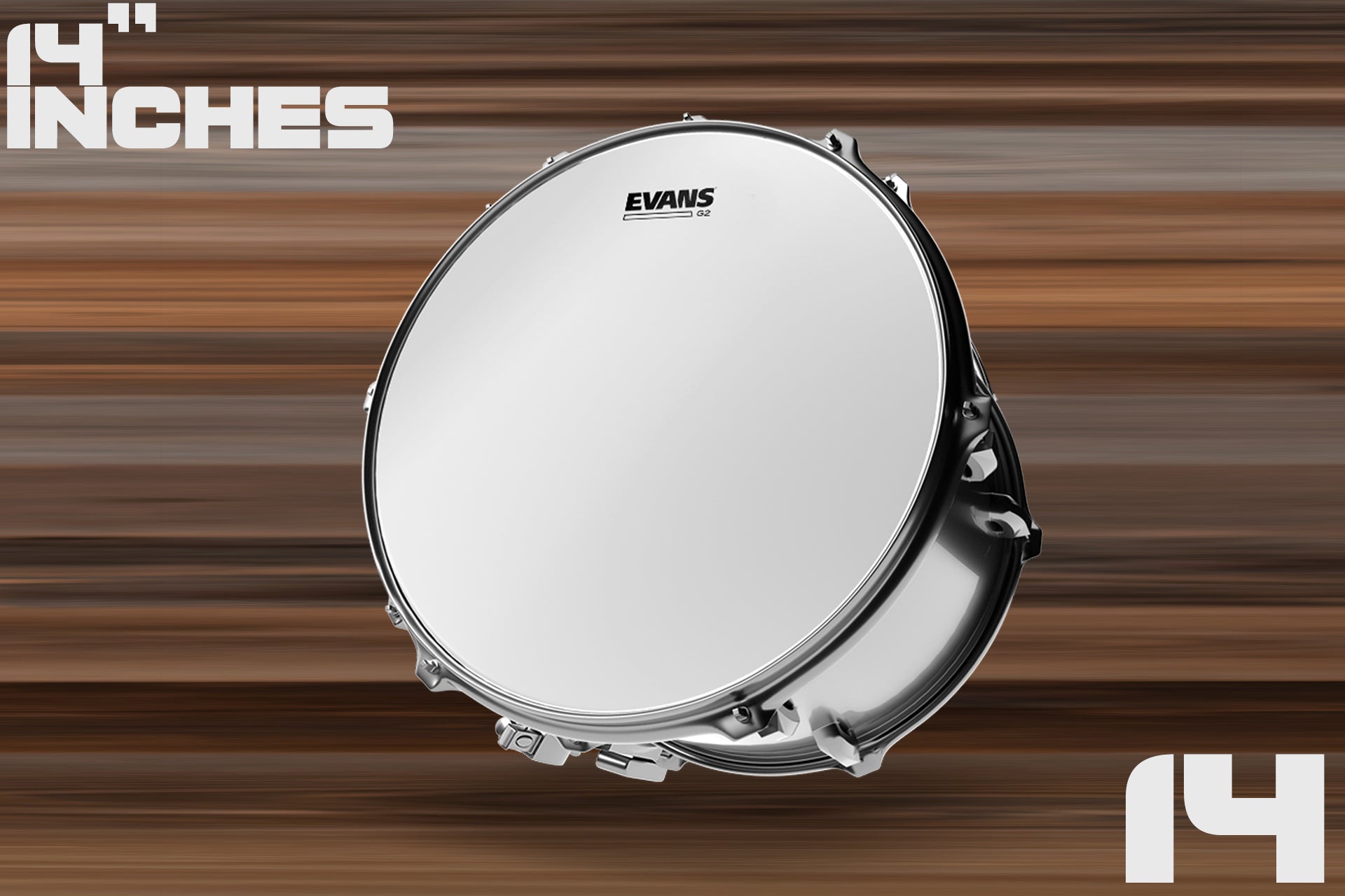 EVANS G2 COATED TOM SNARE BATTER DRUM HEAD SIZES 6 TO 20 Drumazon