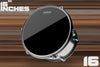 EVANS HYDRAULIC BLACK TOM BATTER DRUM HEAD (SIZES 6" TO 20")