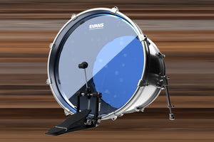 EVANS HYDRAULIC BLUE BASS DRUM BATTER HEAD (SIZES 20" TO 22")