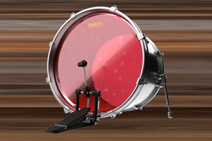 EVANS HYDRAULIC RED BASS BATTER DRUM HEAD (SIZES 20" TO 22")