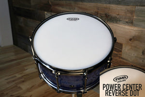 EVANS POWER CENTER REVERSE DOT SNARE BATTER DRUM HEAD (SIZES 10" TO 14")