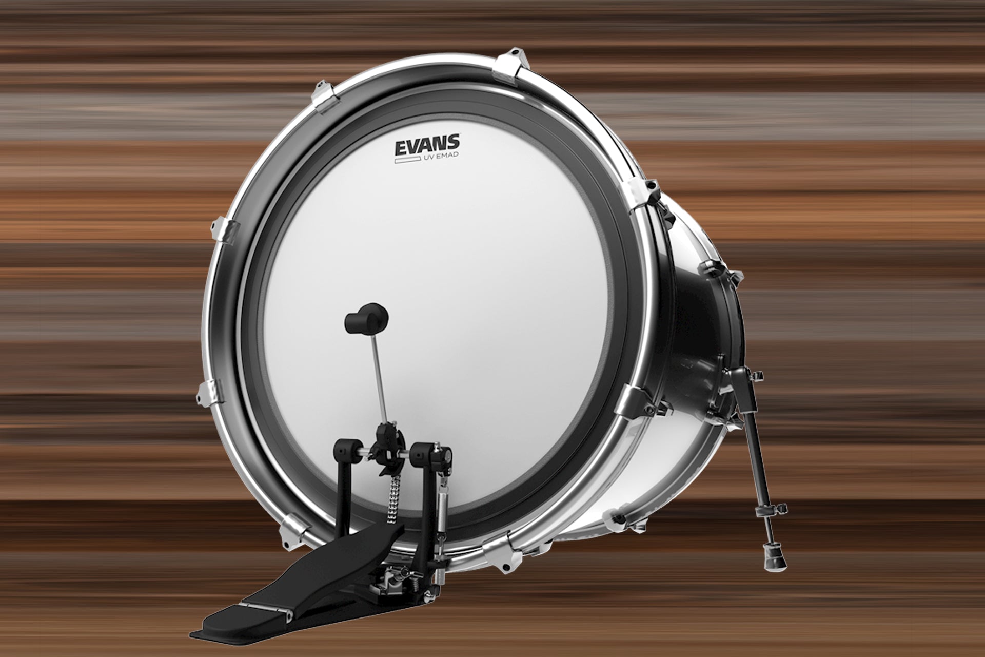 EVANS UV EMAD BASS DRUM HEAD SIZES 16 TO 26 Drumazon