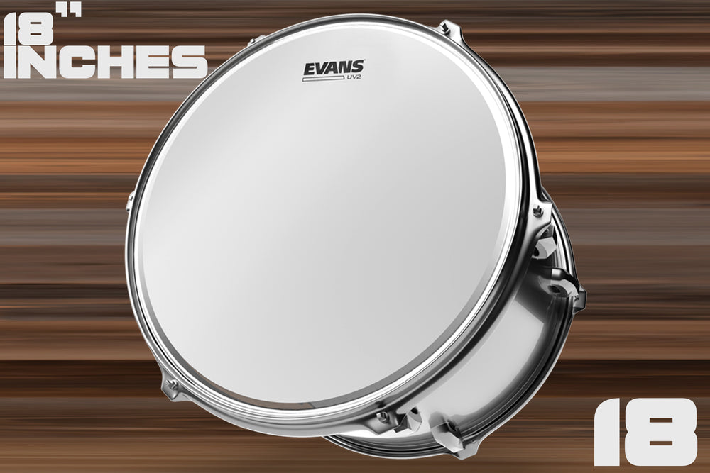 EVANS UV2 COATED TOM SNARE BATTER DRUM HEAD SIZES 8 TO 18 Drumazon