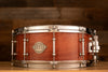 EVETTS 14 X 5.5 JARRAH SNARE DRUM, FIGURED JARRAH VENEER HIGH GLOSS