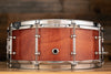 EVETTS 14 X 5.5 JARRAH SNARE DRUM, FIGURED JARRAH VENEER HIGH GLOSS