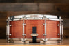 EVETTS 14 X 5.5 JARRAH SNARE DRUM, FIGURED JARRAH VENEER HIGH GLOSS