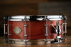 EVETTS 14 X 5.5 JARRAH SNARE DRUM, FIGURED JARRAH VENEER HIGH GLOSS