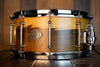 EVETTS 14 X 6.5 JARRAH SNARE DRUM, BLACKHEART SASSAFRAS SMOOTH SATIN VENEER