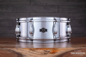 GEORGE WAY HOLLYWOOD 14 X 5.5 HEAVY CHROME OVER BRASS SNARE DRUM (PRE-LOVED)