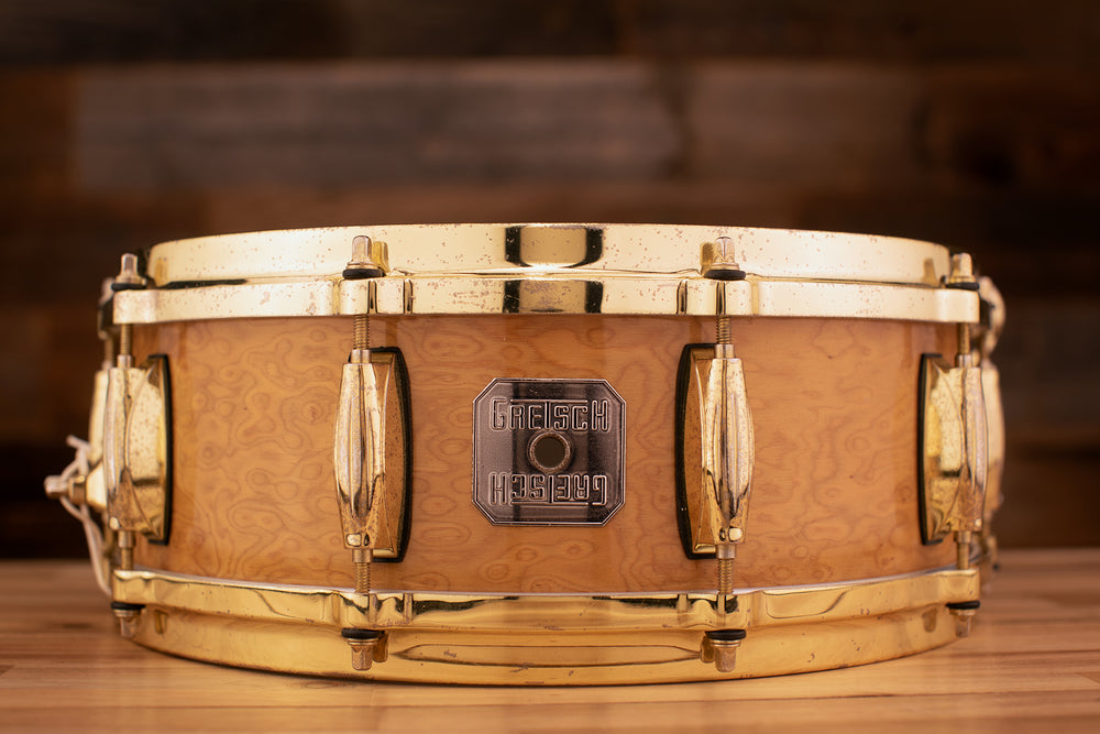 GRETSCH 14 X 5 USA CUSTOM EXOTIC 10 PLY MAPLE SNARE DRUM, RED