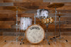 GRETSCH BROADKASTER 3 PIECE BOP DRUM KIT, STANDARD BUILD HARDWARE, VINTAGE WHITE MARINE PEARL