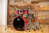 GRETSCH BROADKASTER 4 PIECE DRUM KIT, SATIN WINE RED, GUN METAL FITTINGS, CIRCA 2000-02 (PRE-LOVED)