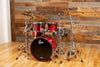 GRETSCH BROADKASTER 4 PIECE DRUM KIT, SATIN WINE RED, GUN METAL FITTINGS, CIRCA 2000-02 (PRE-LOVED)