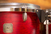 GRETSCH BROADKASTER 4 PIECE DRUM KIT, SATIN WINE RED, GUN METAL FITTINGS, CIRCA 2000-02 (PRE-LOVED)