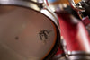 GRETSCH BROADKASTER 4 PIECE DRUM KIT, SATIN WINE RED, GUN METAL FITTINGS, CIRCA 2000-02 (PRE-LOVED)