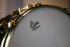 GRETSCH 14 X 6.5 NEW CLASSIC GCNIK4164BC BLACK BRASS SNARE DRUM WITH GOLD HARDWARE, LIMITED EDITION (PRE-LOVED)
