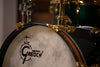 GRETSCH USA CUSTOM 125TH ANNIVERSARY PROGRESSIVE JAZZ 4 PIECE DRUM KIT, CADILLAC GREEN, GOLD HARDWARE (PRE-LOVED)