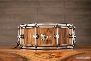 HENDRIX CUSTOM 14 X 5.18 ZEBRAWOOD STAVE SHELL SNARE DRUM