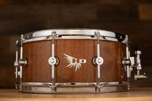 HENDRIX 14 X 6 ARCHETYPE STAVE SERIES WALNUT SNARE DRUM, NATURAL WALNUT GLOSS