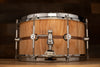 HENDRIX 13 X 7 ARCHETYPE STAVE SERIES ASH SNARE DRUM, NATURAL ASH SATIN WITH WALNUT INLAY