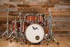 HENDRIX DRUMS PERFECT PLY BUBINGA 5 PIECE DRUM KIT, NATURAL HIGH GLOSS LACQUER
