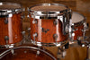 HENDRIX DRUMS PERFECT PLY BUBINGA 5 PIECE DRUM KIT, NATURAL HIGH GLOSS LACQUER