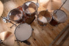 HENDRIX DRUMS PERFECT PLY BUBINGA 5 PIECE DRUM KIT, NATURAL HIGH GLOSS LACQUER