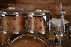 HENDRIX DRUMS PERFECT PLY BLACK WALNUT 5 PIECE DRUM KIT, NATURAL SATIN