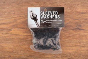 HENDRIX DRUMS BLACK NYLON SLEEVED WASHERS FOR TENSION RODS, 100 PACK