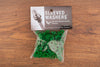 HENDRIX DRUMS GREEN NYLON SLEEVED WASHERS FOR TENSION RODS, 100 PACK