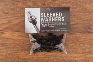 HENDRIX DRUMS BLACK NYLON SLEEVED WASHERS FOR TENSION RODS, 50 PACK