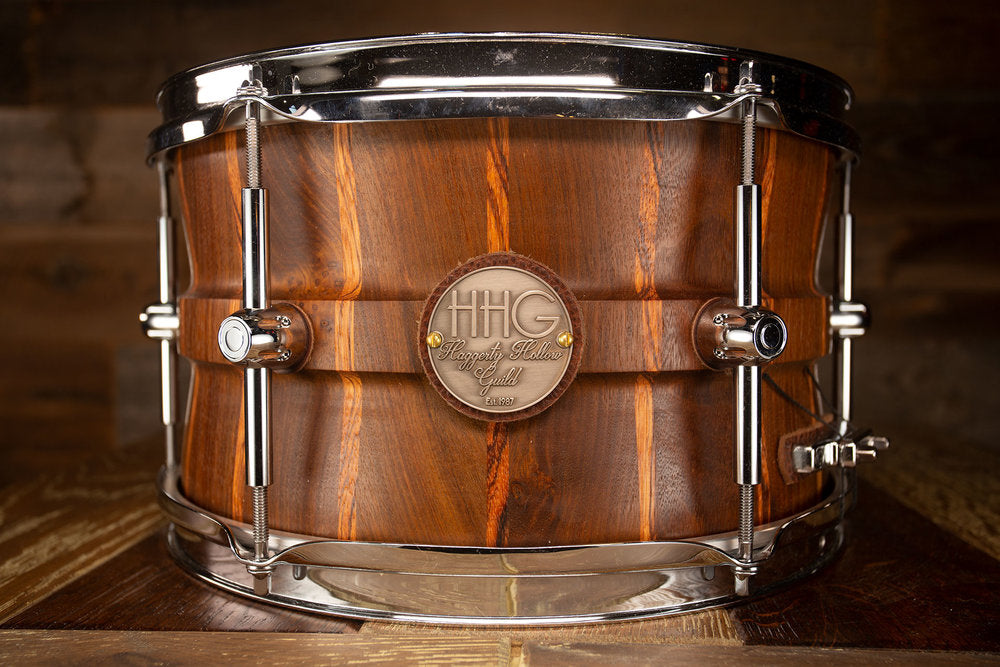 HHG 12 X 7 EXCLUSIVE PROTOTYPE IP AND ZEBRAWOOD SNARE DRUM