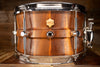 HHG 12 X 7 EXCLUSIVE PROTOTYPE IPÉ AND ZEBRAWOOD SNARE DRUM, RAISED CONTOUR