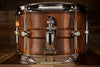 HHG 12 X 7 EXCLUSIVE PROTOTYPE IPÉ AND ZEBRAWOOD SNARE DRUM, RAISED CONTOUR