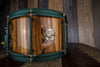 HHG 13 X 7 BOCOTÉ STAVE SNARE DRUM, HIGH GLOSS LACQUER, FOREST GREEN SHIMMER HARDWARE