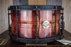 HHG 14 X 8 AROMATIC CEDAR STAVE SNARE DRUM, NATURAL TO CHARCOAL FADE
