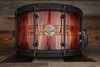 HHG 14 X 8 AROMATIC CEDAR STAVE SNARE DRUM, NATURAL TO CHARCOAL FADE