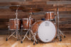 HHG DRUMS 4 PIECE BLACK WALNUT DRUM KIT, NATURAL GLOSS (EX-PRESS KIT SPECIAL)