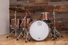 HHG DRUMS 4 PIECE BLACK WALNUT DRUM KIT, NATURAL GLOSS (EX-PRESS KIT SPECIAL)