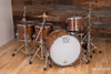 HHG DRUMS 4 PIECE BLACK WALNUT DRUM KIT, NATURAL GLOSS (EX-PRESS KIT SPECIAL)