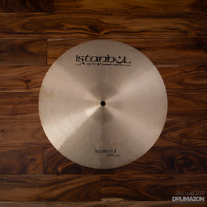 ISTANBUL AGOP 14" TRADITIONAL SERIES DARK CRASH CYMBAL