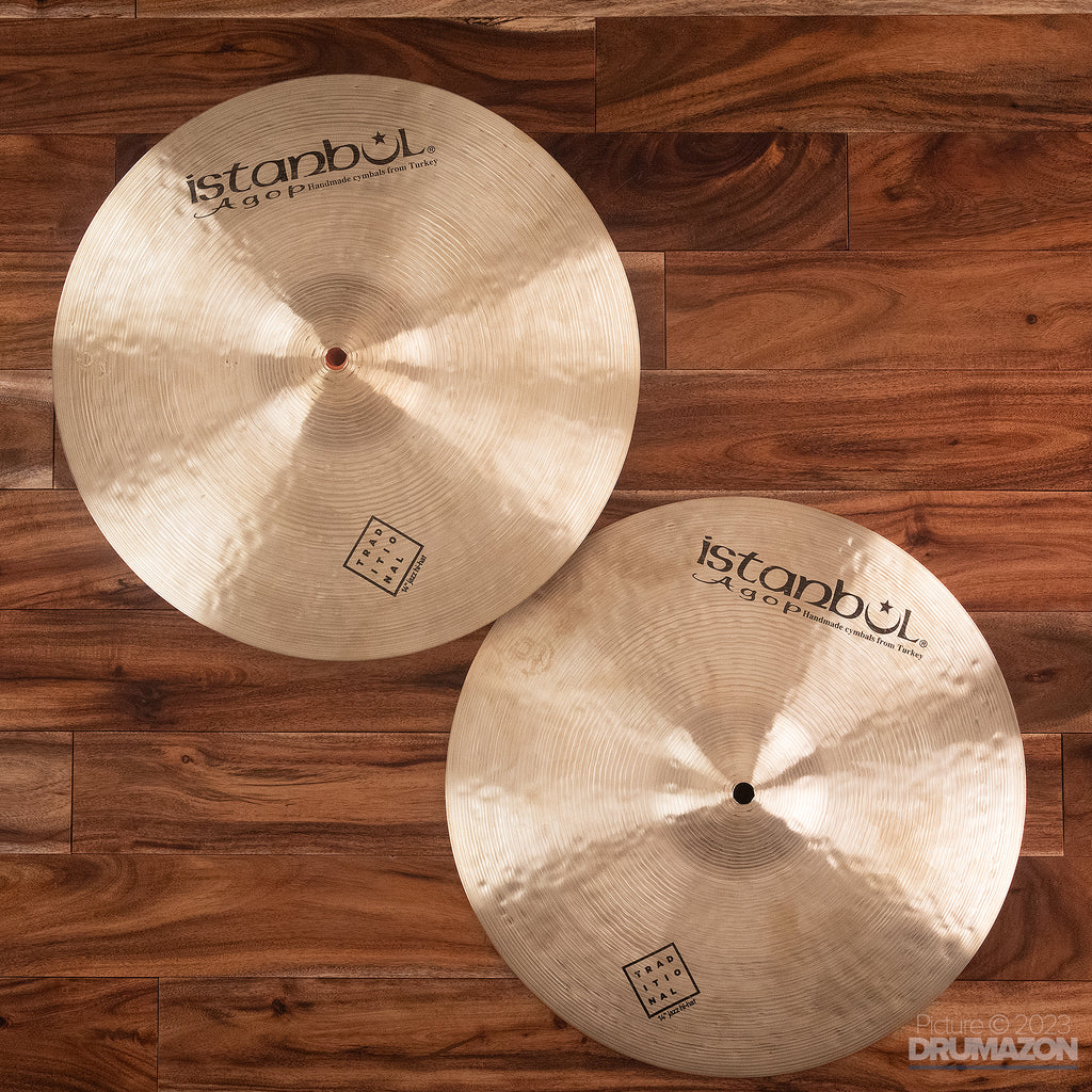 ISTANBUL AGOP 14 TRADITIONAL SERIES JAZZ HI HAT CYMBALS Drumazon