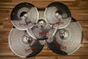 KASZA QUIET ON THE SET SERIES LOW VOLUME CYMBAL SET, 14 HATS, 16 & 18 CRASH & 20 RIDE (5PCS)