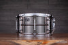 LUDWIG 13 X 7 UNIVERSAL BRASS SNARE DRUM, CHROME FITTINGS