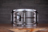 LUDWIG 13 X 7 UNIVERSAL BRASS SNARE DRUM, CHROME FITTINGS