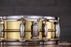 LUDWIG 14 X 5 LB401 SUPER BRASS SNARE DRUM, NICKEL HARDWARE, SEAMLESS SHELL