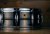 LUDWIG 14 X 5 LB416 BLACK BEAUTY SNARE DRUM, BRASS SHELL, BLACK NICKEL PLATED
