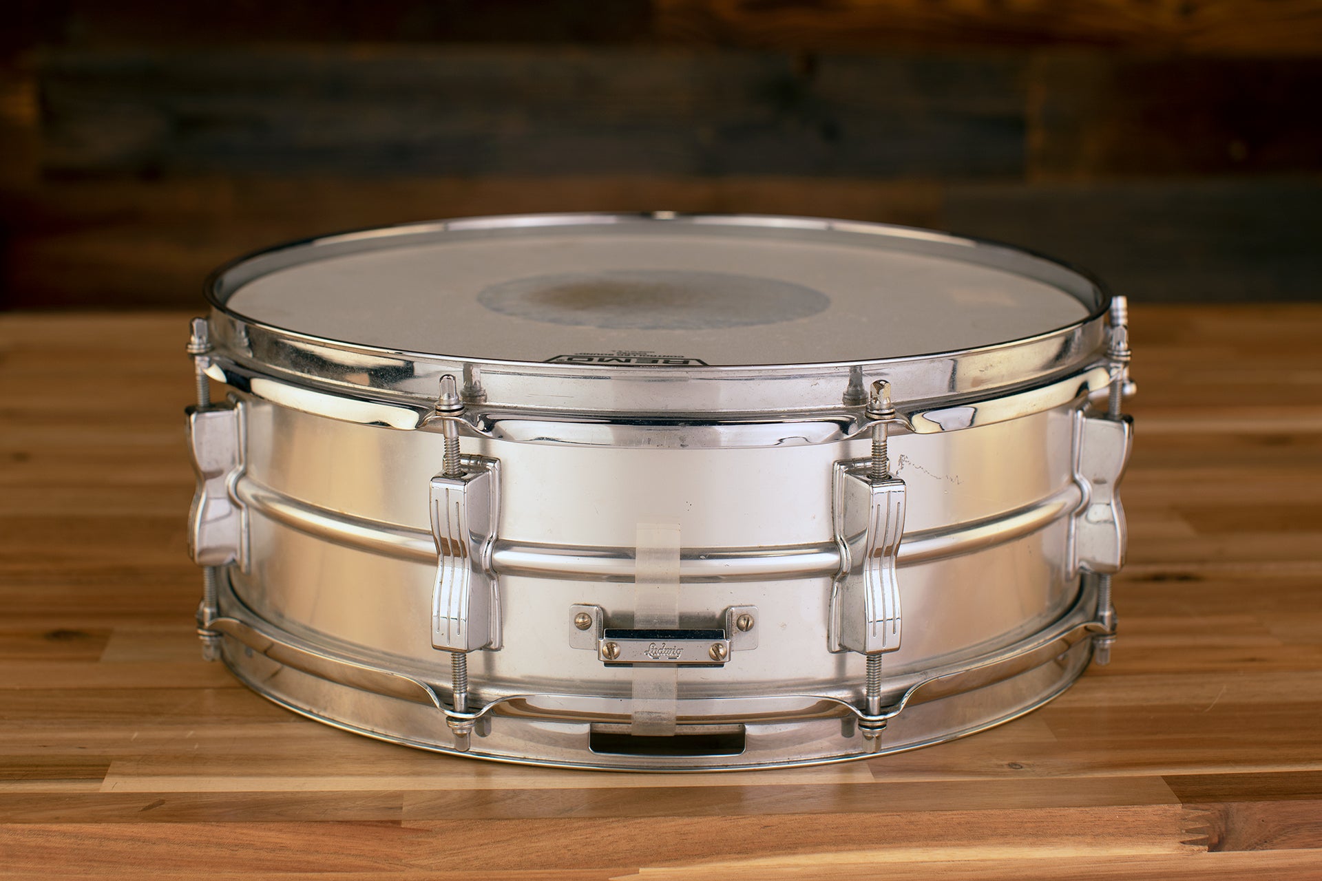 LUDWIG 14 X 5 1965 ACROLITE ALUMINIUM SNARE DRUM, 8 LUG (PRE-LOVED) –  Drumazon